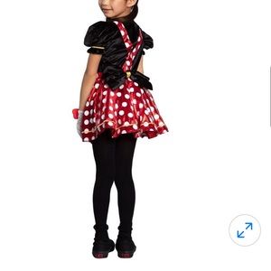Child Red Polka Dot Minnie Mouse Costume Dress - Disney - S (4-6)